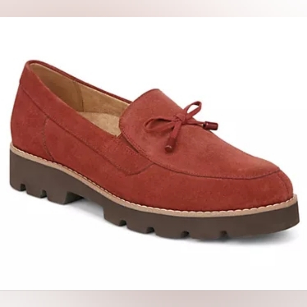 Vionic - New in Box - 8 Wide - Women's Red Suede Loafers